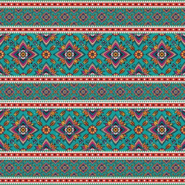 Kusursuz etnik süs. Kabilenin vektör deseni. kumaş, duvar kağıdı veya baskı tasarımı için tasarım ögeleri.