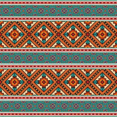 Etnik kabilelerin kusursuz kalıpları. renkli vektör arkaplanı