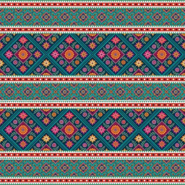 Kusursuz etnik süs. vektör illüstrasyonu.