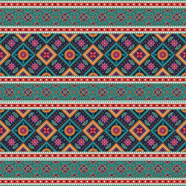 vektör Dikişsiz etnik desen