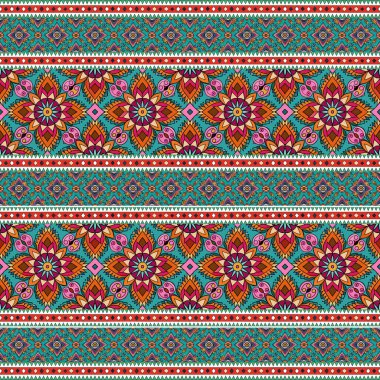 Soyut süs eşyasıyla kusursuz desen. vektör illüstrasyonu.