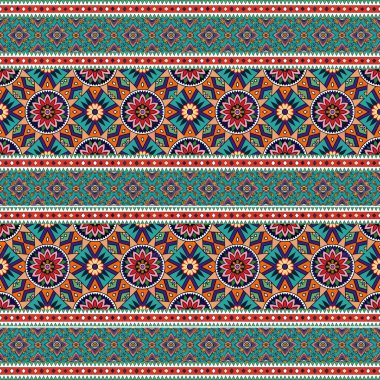 Etnik pürüzsüz kalıbın vektör illüstrasyonu