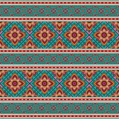 Etnik kabilelerin kusursuz kalıpları. vektör illüstrasyonu.