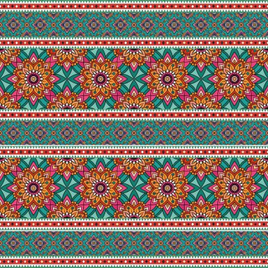 Çiçeksiz vektör arkaplanı soyut çiçekler, yapraklar ve böğürtlenler. Kumaş, tekstil, baskı, duvar kağıdı için vektör deseni. Dekoratif çiçekler, tasarım,