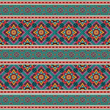 Soyut geometrik renkli etnik altyapınız. vektör illüstrasyonu