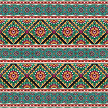 etnik sorunsuz vektör desen