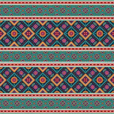 etnik seamless modeli. vektör çizim.