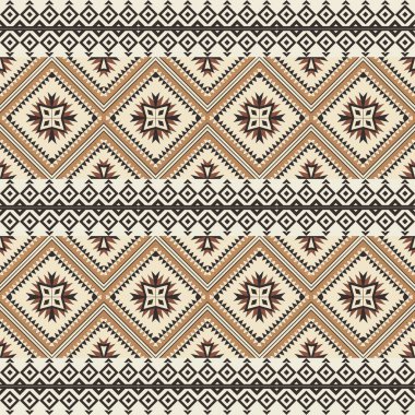 Kabile geometrik süsü ile kusursuz vektör deseni. soyut renkli arkaplan