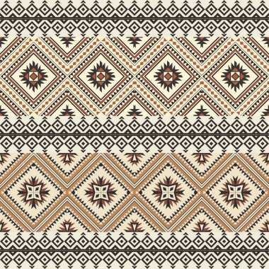 etnik çiçek seamless modeli