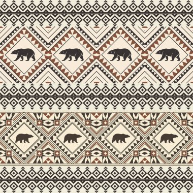 Afro-Amerikan aksesuarının vektörsüz deseni. vektör illüstrasyonu.