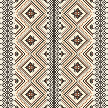 Aztek sanat deco 'su olan kusursuz bir etnik model. Boho tarzında dekoratif bir arka plan. Etnik süs tasarımı