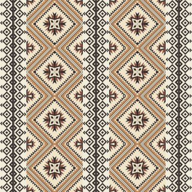 Dikişsiz etnik vektör desen
