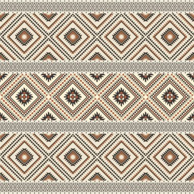 Geometrik süslemeli kusursuz desen. vektör arkaplanı