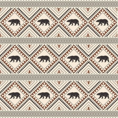 Afro-Amerikan süsüyle kusursuz vektör kabile deseni