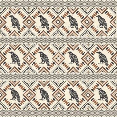 Seamless tribal modeli. Vektör çizim.