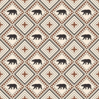 Afrika hayvanlarının kusursuz desenleri, vektör illüstrasyonu. Afrika geçmişi