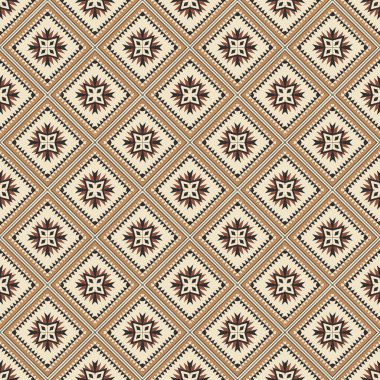 Geometrik şekilli kusursuz desen, vektör illüstrasyonu