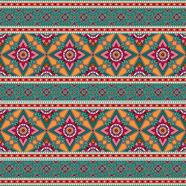 etnik çiçek seamless modeli