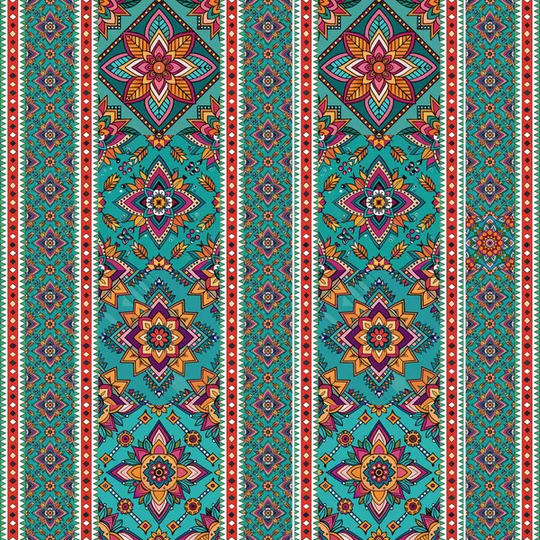 etnik çiçek seamless modeli