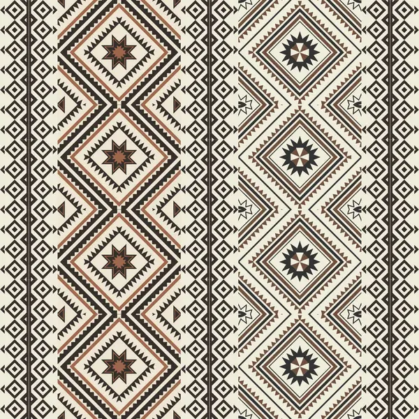 Etnik geometrik elementlerle kusursuz desen