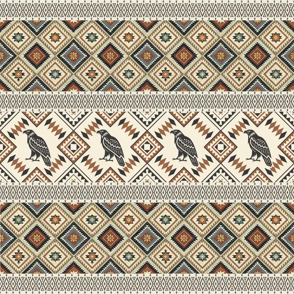 Kabile etnik unsurlarıyla kusursuz bir düzen. El çizimi vektör illüstrasyonu
