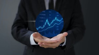 işadamı ile finansal simgeler han geliyor