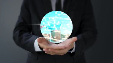 Küresel bir ağ konsepti, iş kavramı.