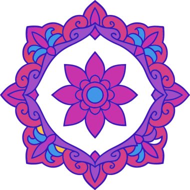 mandala. Yuvarlak süs deseni. tasarım için ögeler