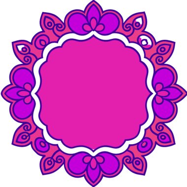 Mandala 'nın vektör illüstrasyonu.