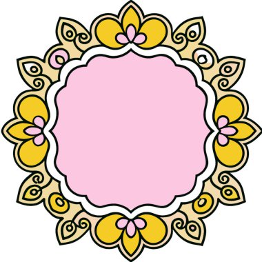 Etnik tarzda dekoratif vektör süsü. El çizimi çizimi. tasarım için dekoratif öge.