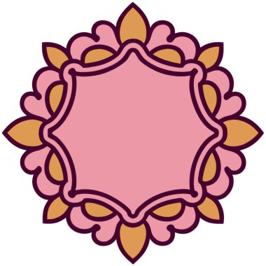 çiçek simgesi, vektör illüstrasyonu