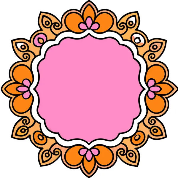 Vektör dekoratif süs. Kart tasarımı için mandala,