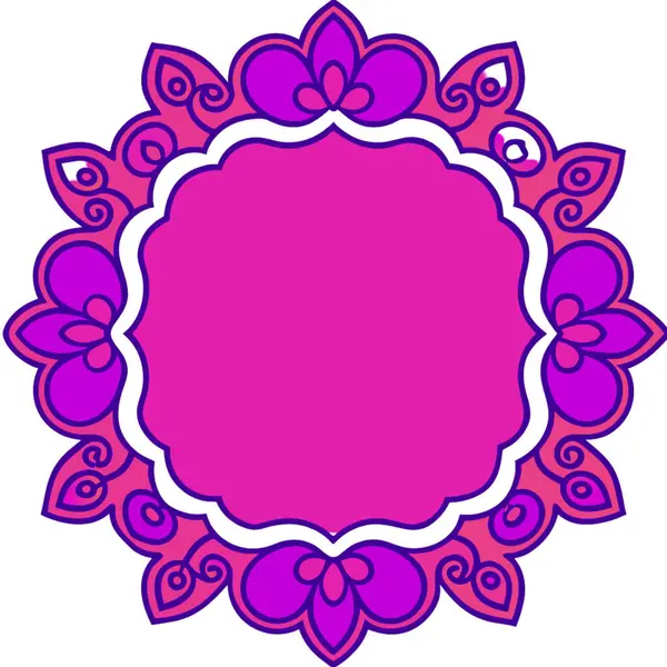 Mandala 'nın vektör illüstrasyonu.