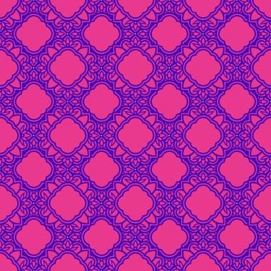 Pembe ve mor renklerde kusursuz soyut desen. Geometrik arkaplan.