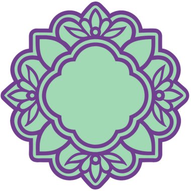 Çiçek Mandala vektör çizimi