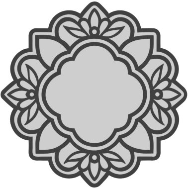 Güzel dekoratif mandala yalıtılmış