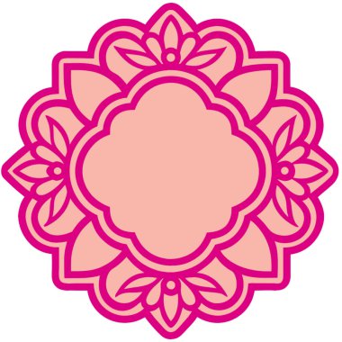 Çiçek desenli dekoratif süs.