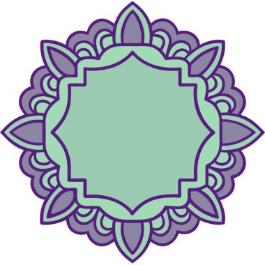 Çiçek süslemesinin vektör çizimi