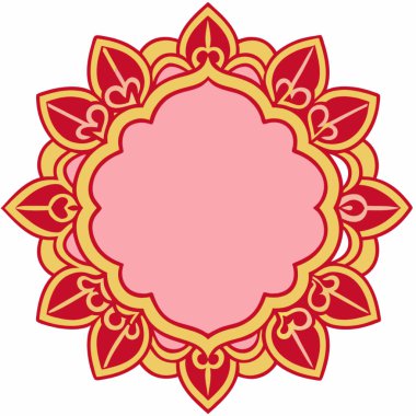 Bir mandala vektör illüstrasyonu