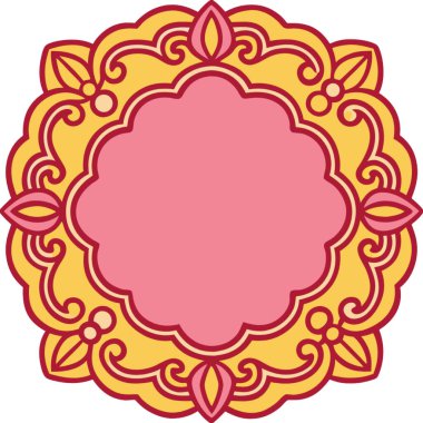 Çiçek Mandala vektör çizimi