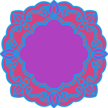 Bir mandala vektör illüstrasyonu