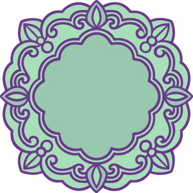 Mandala vektör süsü ve yuvarlak süs. Yuvarlak çiçekli doğu deseni. Baskı, tekstil, kumaş ve diğerleri için dekoratif tasarım.