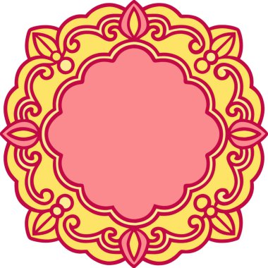 mandala. Hint süsü. vektör