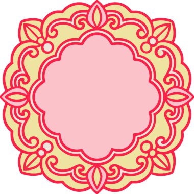 Çiçek mandala vektör çizimi