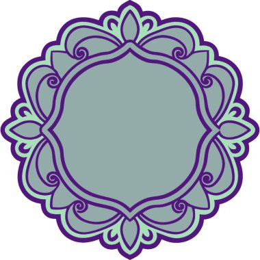 Davetiye için güzel çiçek süslemesinin vektör illüstrasyonu