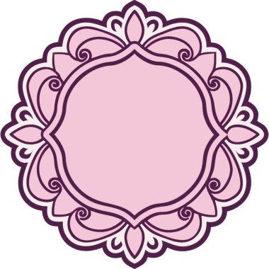 pembe çiçek çerçeve resmi