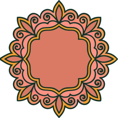 Dekoratif süs vektör çizimi