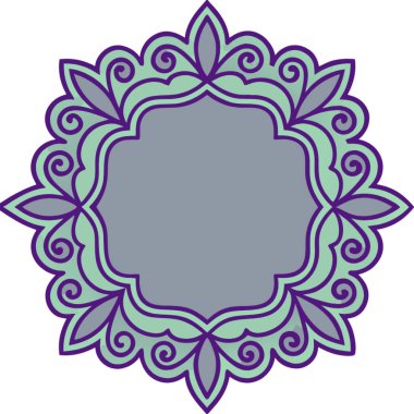 Dekoratif süs. vektör illüstrasyonu