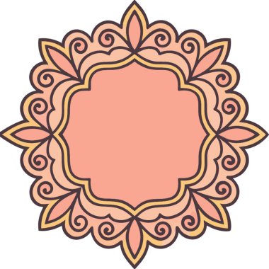 Güzel çiçek süslemesinin vektör çizimi