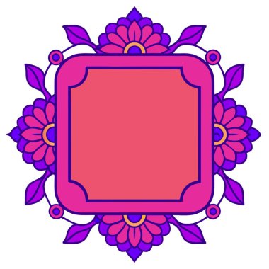 Bir çiçeğin vektör illüstrasyonu